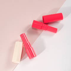 PP plastic solid color lip balm tube customizable 